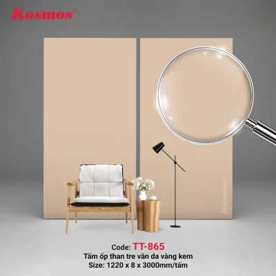 Vân giả da vàng kem